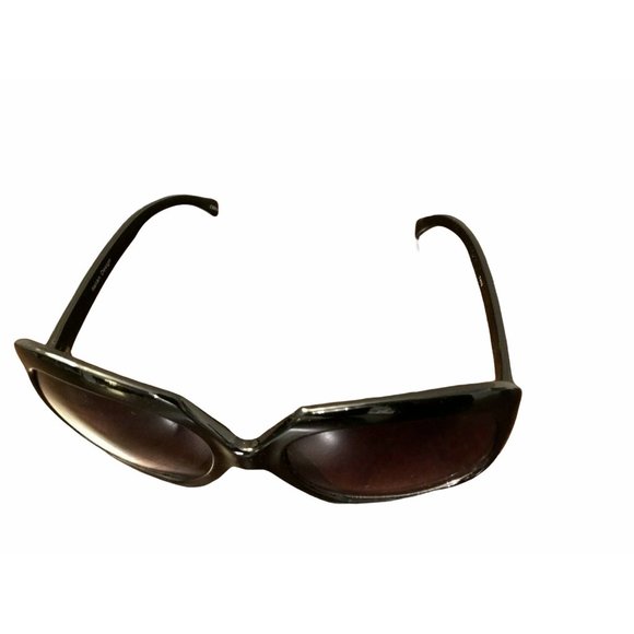 Women\'s Black Plastic Sunglasses, Large Cat Eye main image 7